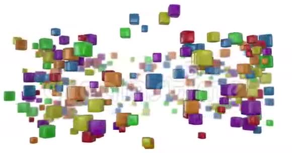 五颜六色的立方体视频的预览图