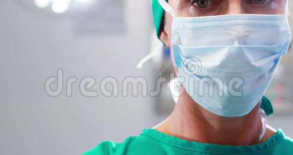 手术室外科口罩女护士视频的预览图