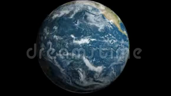 在黑色背景下旋转地球视频的预览图