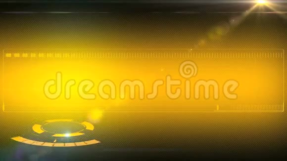 黄色动画背景介绍电视节目视频的预览图