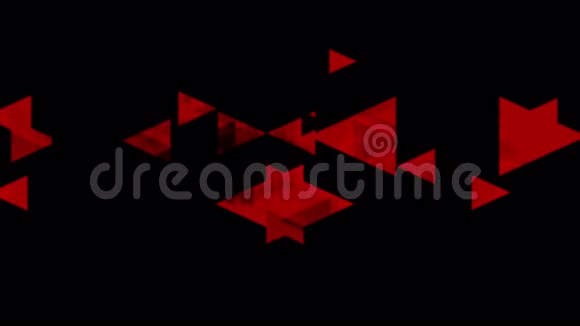 技术红黑视频动画三角形视频的预览图