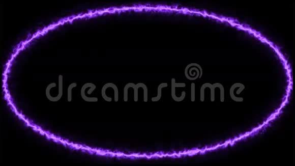 黑色背景4K的紫色电动椭圆全框视频的预览图