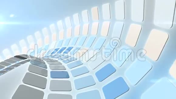蓝光反射的矩形曲线飞进屏幕视频的预览图
