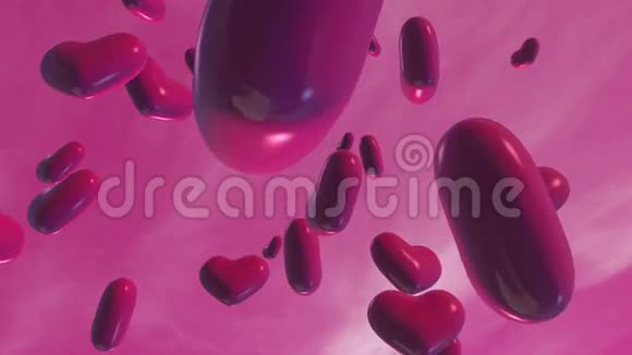 漂浮的情人节气球视频的预览图