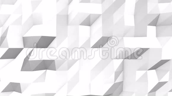 白色多边形三维背景视频的预览图
