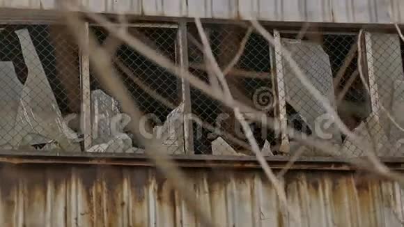 玻璃废弃窗户仓库厂房破损视频的预览图