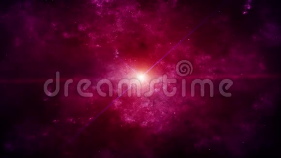 背景上闪烁着星云的紫罗兰超新星视频的预览图