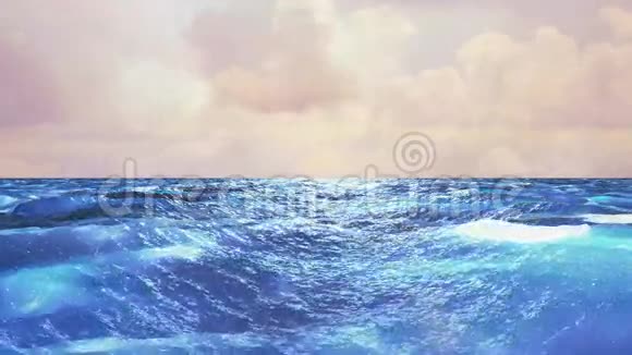 现实海洋抽象循环背景视频的预览图