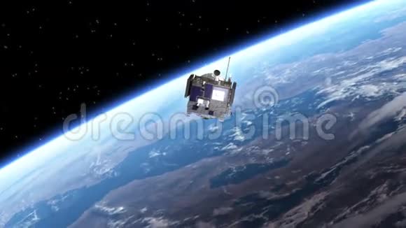 卫星Deploys太阳能电池板视频的预览图