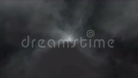 雷霆能量星云宇宙空间风暴云眩光闪电爆炸视频的预览图