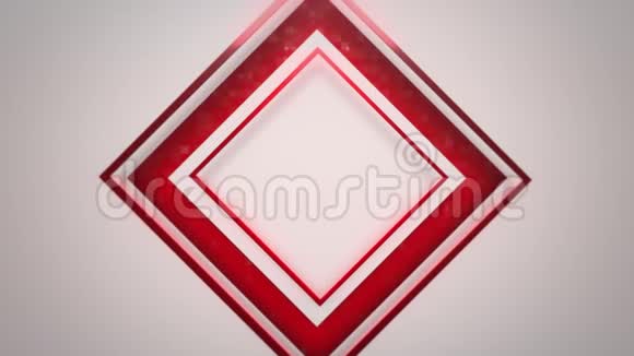 运动红色方块抽象背景视频的预览图