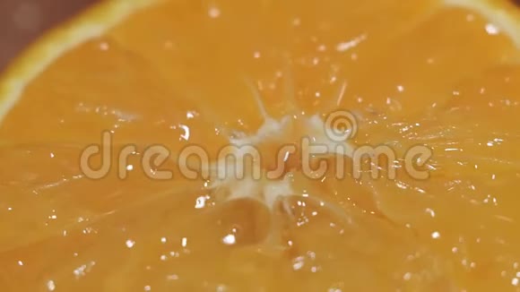 果汁柑橘水果橙色特写视频的预览图