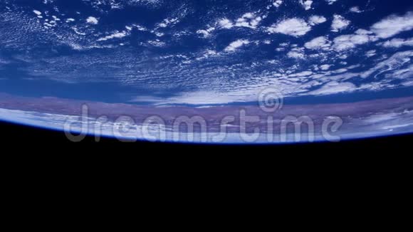 从太空看到的地球陆地云层和海洋视频的预览图