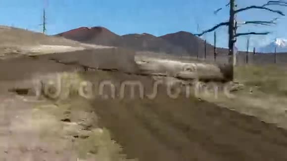 枯木1975年托尔巴契克北部火山爆发时火山灰灾难性释放的后果视频的预览图