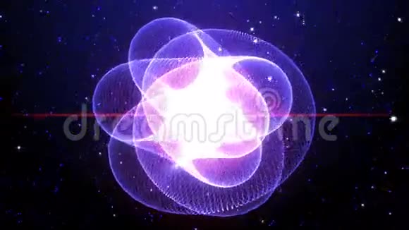 粉红移动粒子无缝背景视频的预览图