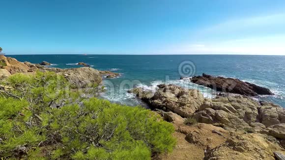 4k哥斯达黎加加泰罗尼亚夏季西班牙海岸详细情况视频的预览图