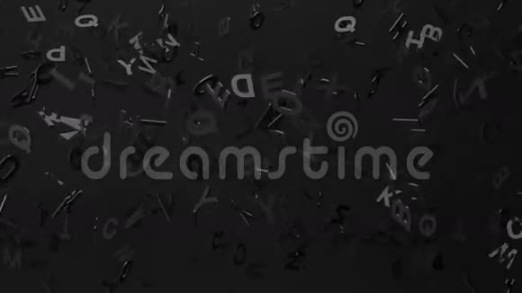 黑色背景上的黑色字母视频的预览图