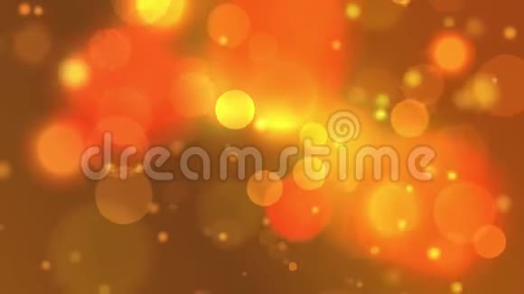 黄橙色背景六边形灯光bokeh视频的预览图