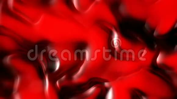 红色液体抽象运动背景无缝环视频的预览图
