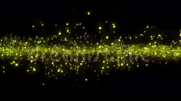 粒子无缝背景发光金元素背景视频的预览图