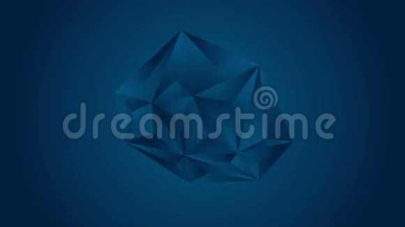 深蓝色高科技多边形三角形视频动画视频的预览图