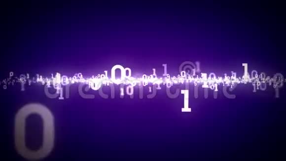 二进制数字放大紫色视频的预览图