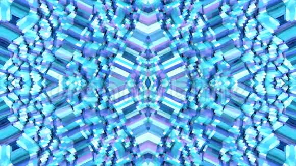 抽象简单的3D背景蓝色紫色渐变颜色低聚风格作为现代几何背景或视频的预览图