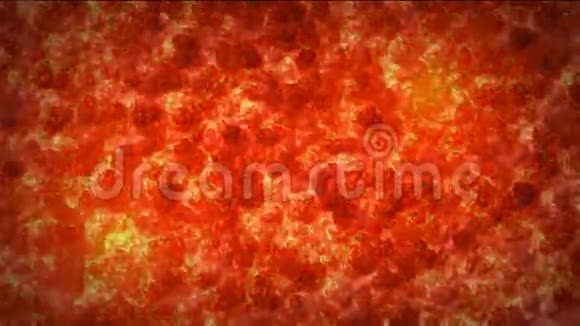 岩浆幼虫背景图案纹理由火山喷发炽热的红幼虫火焰形成视频的预览图