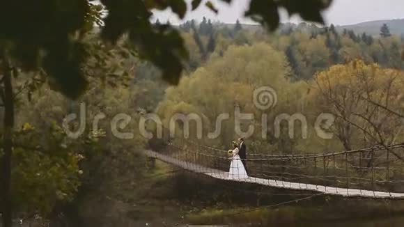 在木桥上举行婚礼视频的预览图