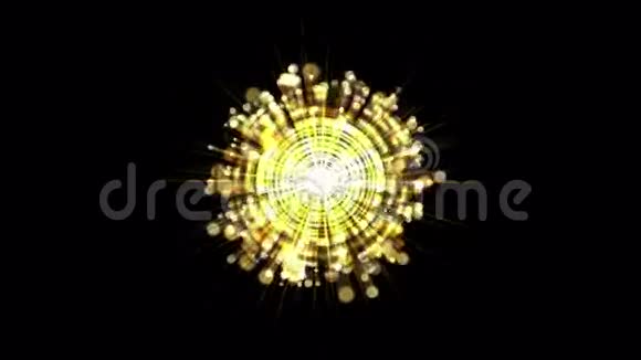 功率爆炸射线技术能量魔法尘埃烟花粒子背景视频的预览图