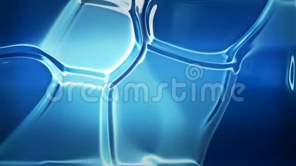 抽象蓝色液体背景无缝环视频的预览图