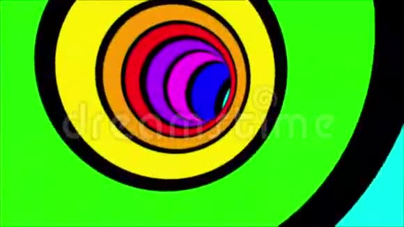 快速移动抽象彩色隧道高清无缝视频1080视频的预览图