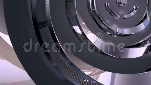 金属钢圆绕旋转视频的预览图