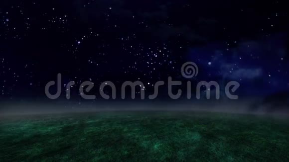 夜空和草原时光流逝视频的预览图