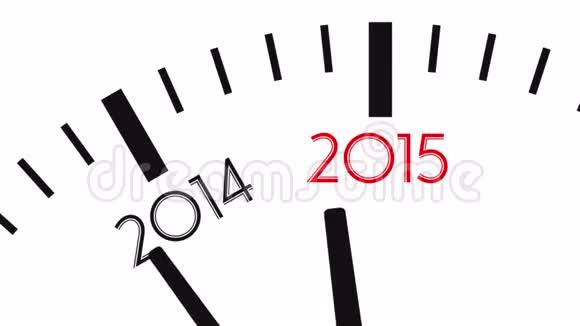 4年至2015年时钟倒计时4K视频视频的预览图