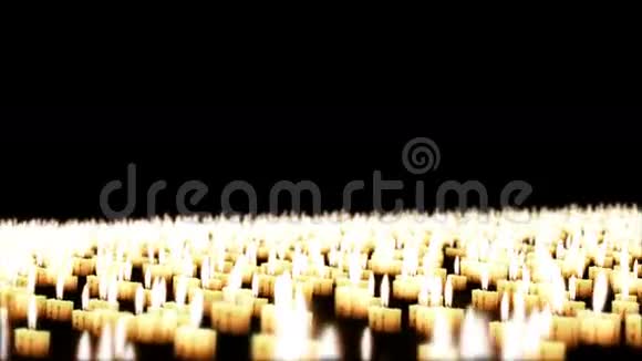 夜晚的蜡烛假日背景视频的预览图