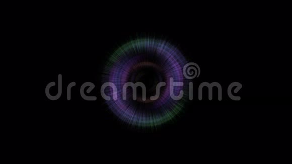 抽象旋转涡轮隧道射线激光线晕在瞳孔空间视频的预览图