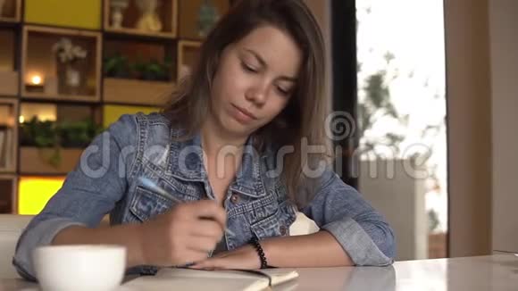 女人写日记日记视频的预览图