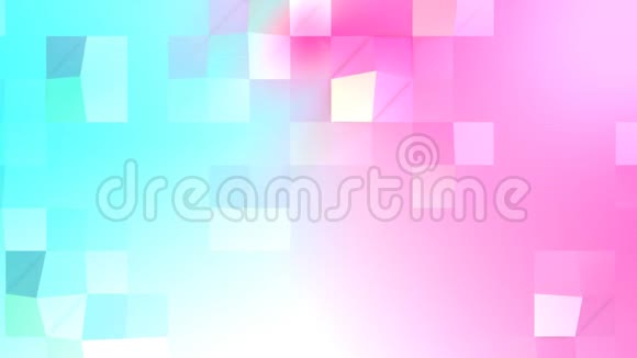 抽象简单的蓝色粉红色低聚三维表面作为艺术背景移动的软几何低聚运动背景视频的预览图