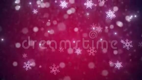 圣诞节新年循环背景红色视频的预览图