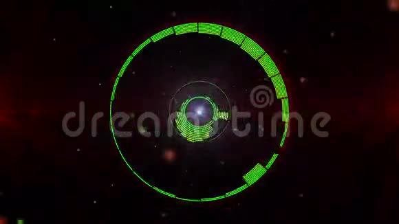 圆圈均衡器棒频率背景4K视频的预览图