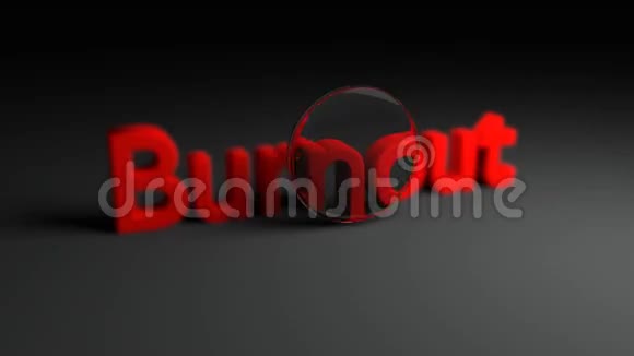 聚焦镜头动画的双音字红色字母视频的预览图
