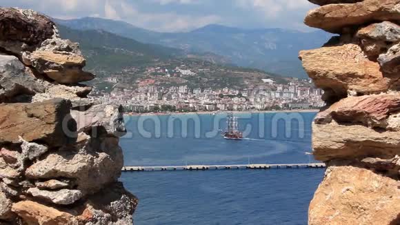 海岸阿拉尼亚土耳其视频的预览图