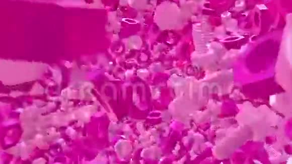 粉色塑料螺栓和螺母视频的预览图