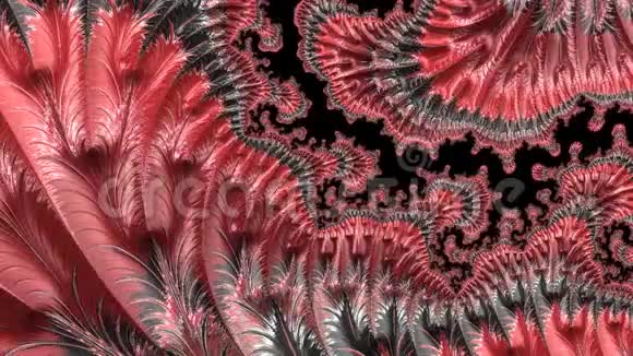 抽象计算机生成分形设计视频的预览图