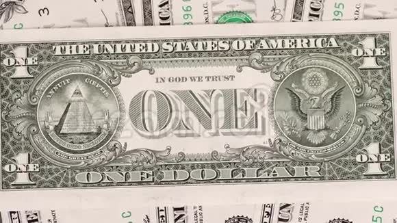美国一美元钞票视频的预览图