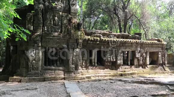 柬埔寨吴哥汤姆寺建筑群的结构视频的预览图