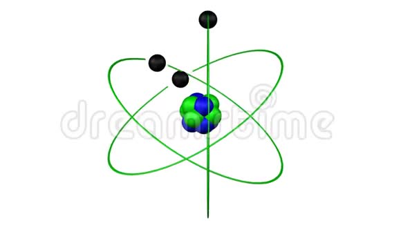 原子的模型旋转3D绘制视频的预览图