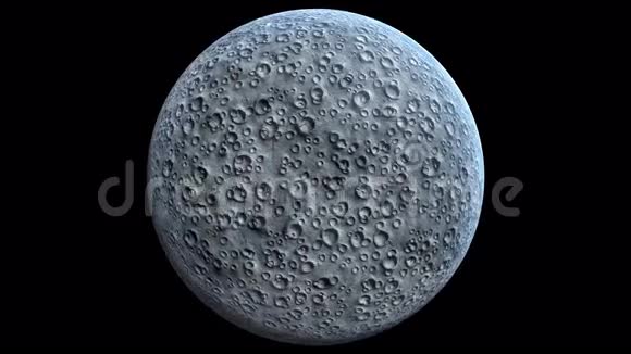 满月与陨石坑月亮的视频从左到右旋转视频的预览图