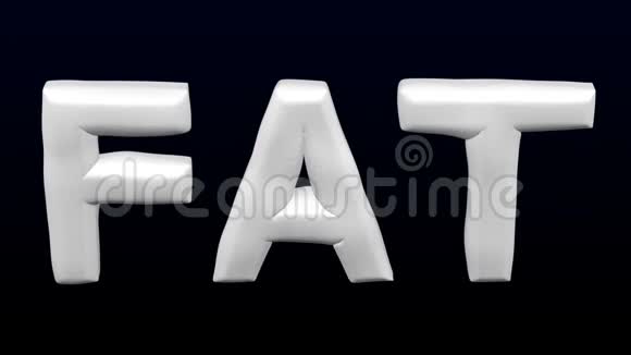 字脂肪增重减肥3D绘制视频的预览图